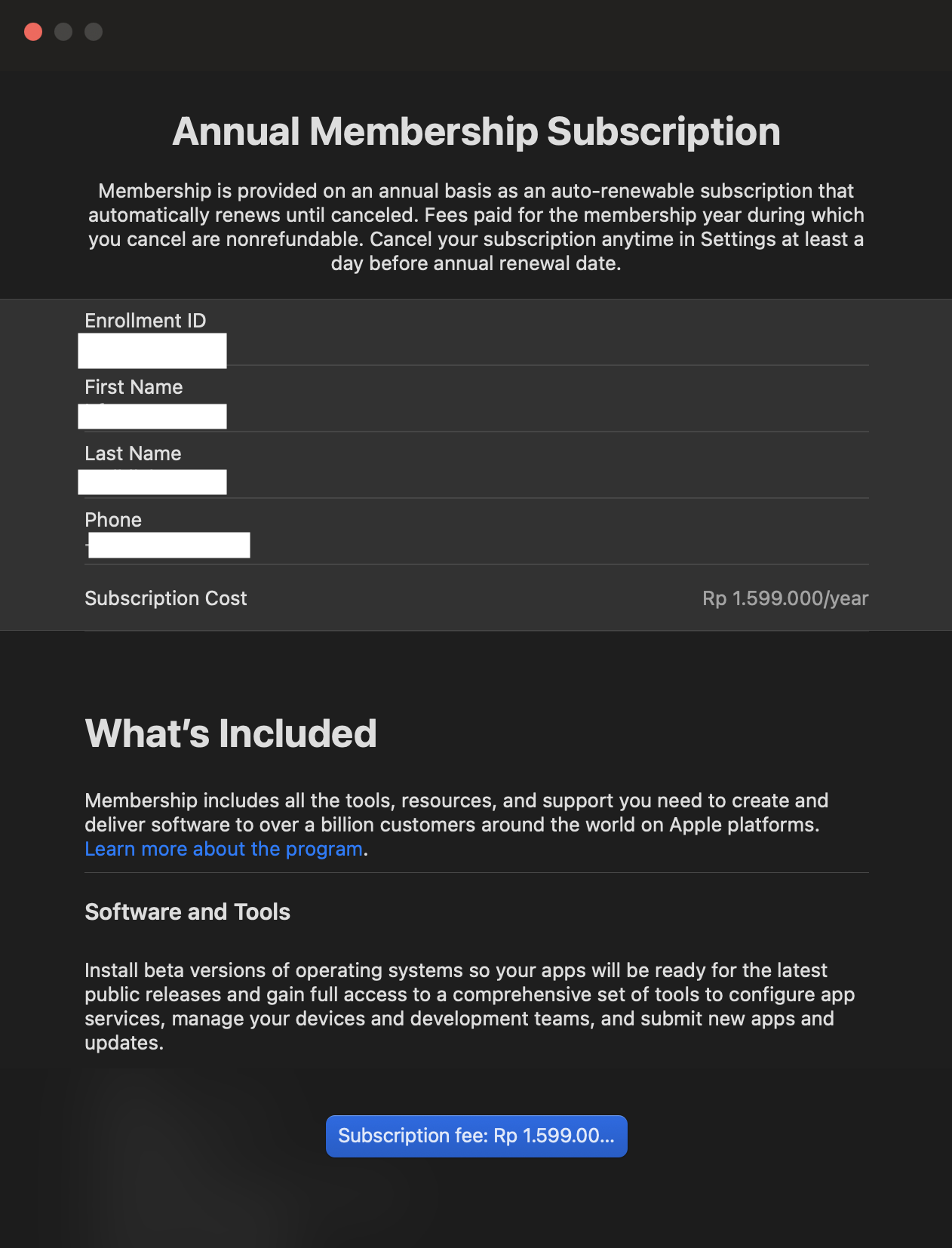 Enrollment Summary